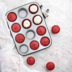 Decora Cupcake/Muffin Pan Of 12, Non-Stick Steel -Silikomart Store decora cupcake muffin pan of 12 non stick steel p4819 26937 image