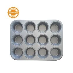 Decora Cupcake/Muffin Pan Of 12, Non-Stick Steel -Silikomart Store decora cupcake muffin pan of 12 non stick steel p4819 26938 image