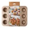 Decora Gold Line Non Stick Canelé Pan - 12 Cavities