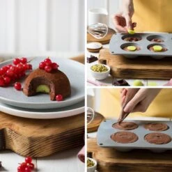 Decora Half Sphere Silicone Mould - 6 Cavities -Silikomart Store decora half sphere silicone mould 6 cavities p17401 62703 image