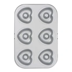 Decora Non Stick 6 Cavity Love Doughnut Pan - 7.5 X H 2.3 Cm