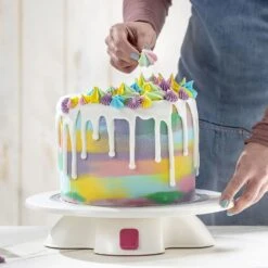 Decora Revolving Turntable With Base And Arrest Pz. Button 32 Cm -Silikomart Store decora revolving turntable with base and arrest pz button 32 cm p2654 36017 image