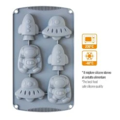 Decora Space Silicone Mould - 6 Cavities -Silikomart Store decora space silicone mould 6 cavities p15879 55314 image