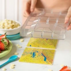 Decora Square Dish Polycarbonate Chocolate Mould - 2 Cavities -Silikomart Store decora square dish polycarbonate chocolate mould 2 cavities p15871 55292 image