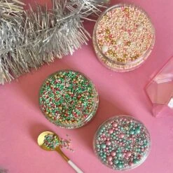 Doe Sprinkles Jingle Bells Sprinkles 100g -Silikomart Store doe sprinkles jingle bells sprinkles 100g p16511 57757 image