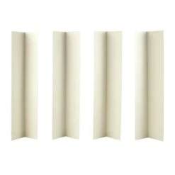 Doric 12" White Cake Box Extension Corners - Pack Of 100