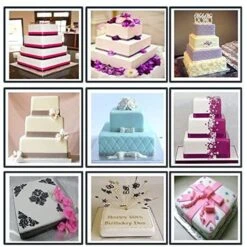 Eurotins 4 Tier Square 3" Deep Cake Tins ( 6 , 8 , 10 , 12 ) - Set Of 4 -Silikomart Store eurotins 4 tier square 3 deep cake tins 6 8 10 12 set of 4 p9496 36492 image