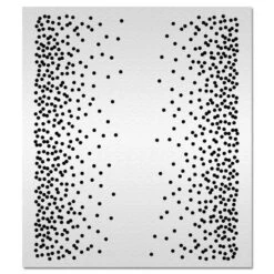 Evil Cake Genius Acrylic Cake Stencil - Confetti Border