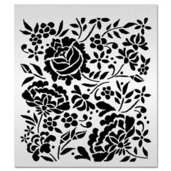 Evil Cake Genius Acrylic Cake Stencil - Embroidered Lace By Julie Deffense