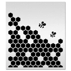 Evil Cake Genius Acrylic Cake Stencil - Honeybee