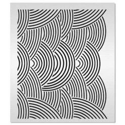 Evil Cake Genius Acrylic Cake Stencil - Linear Arcs