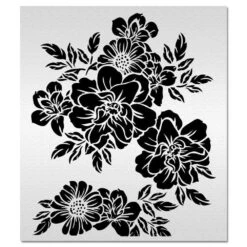 Evil Cake Genius Acrylic Cake Stencil - Rose Garden