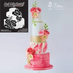Evil Cake Genius Acrylic Cake Stencil - Rose Lace 10 Evil Cake Genius Acrylic Cake Stencil - Rose Lace -Silikomart Store evil cake genius acrylic cake stencil rose lace p16576 58121 image