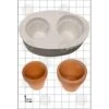 FPC Moulds 3D Flower Pots' Silicone Mould