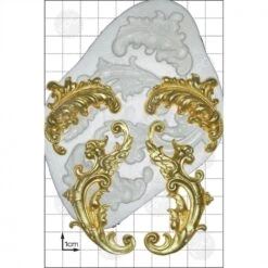FPC Moulds Feather Scrolls' Silicone Mould