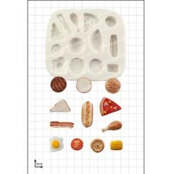 FPC Moulds Miniature Food' Silicone Mould