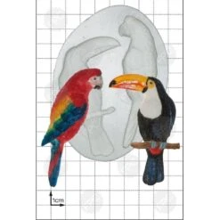 FPC Moulds 'Parrot & Toucan' Silicone Mould