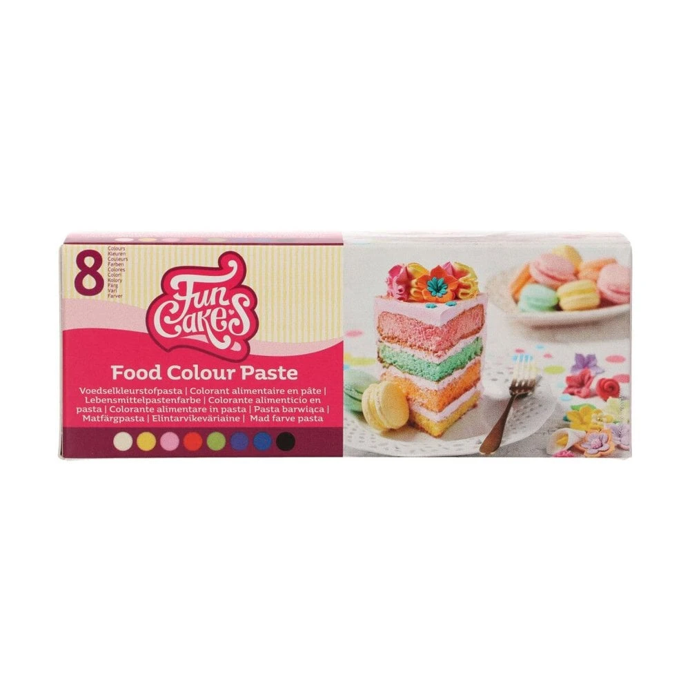 Fun Cakes Food Colour Paste Set Of 8 1 Fun Cakes Food Colour Paste Set Of 8