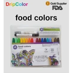 Gourmet Food Pens Edible Ink Markers - Food Colors Classic - Set Of 18
