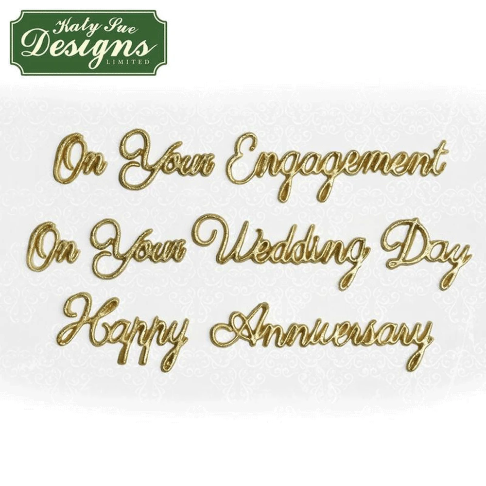 Katy Sue Designs Katy Sue Moulds Word Perfect - Wedding Set 3 Katy Sue Designs Katy Sue Moulds Word Perfect - Wedding Set - Image 3