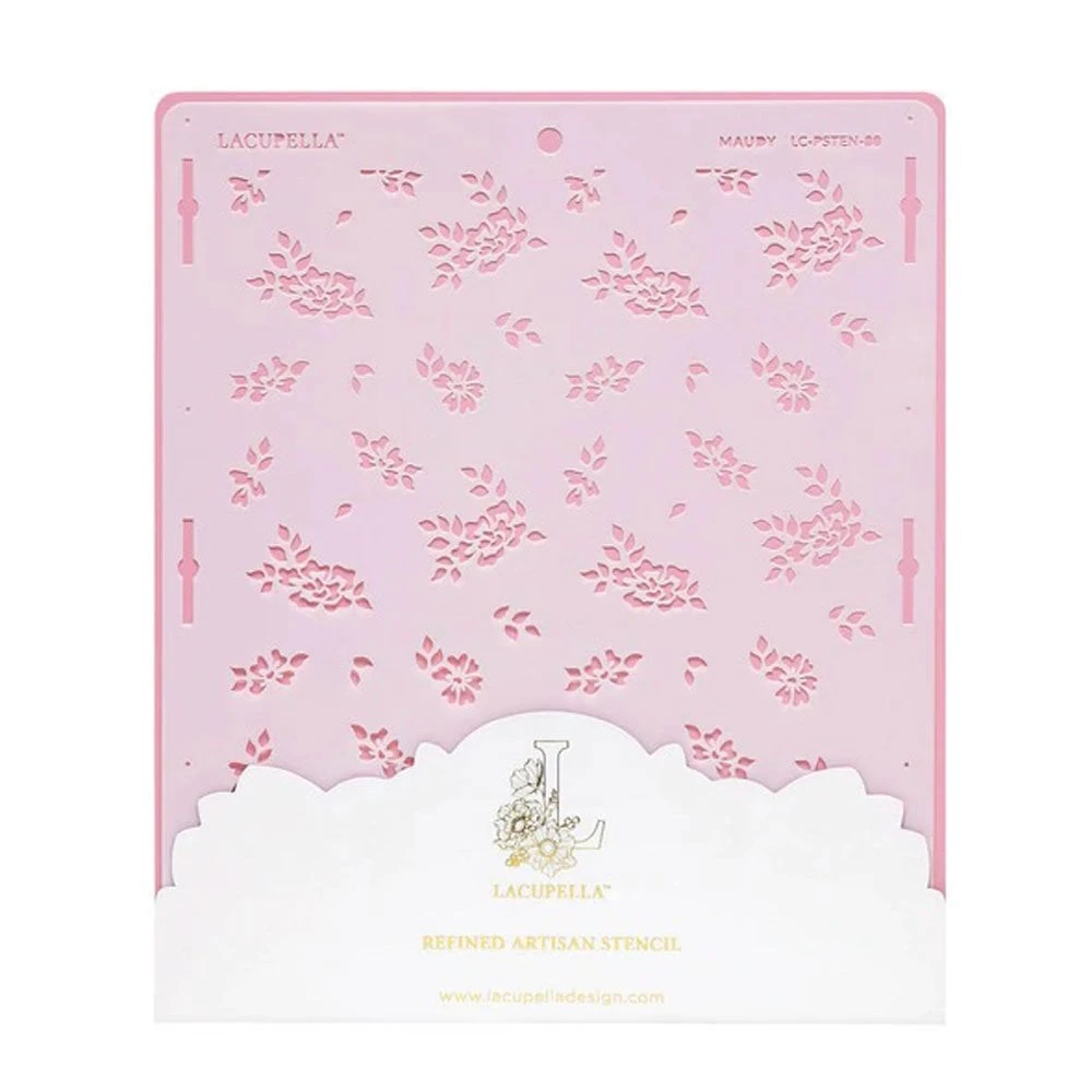 Lacupella Seamless Cake Stencil - MAUDY 1 Lacupella Seamless Cake Stencil - MAUDY
