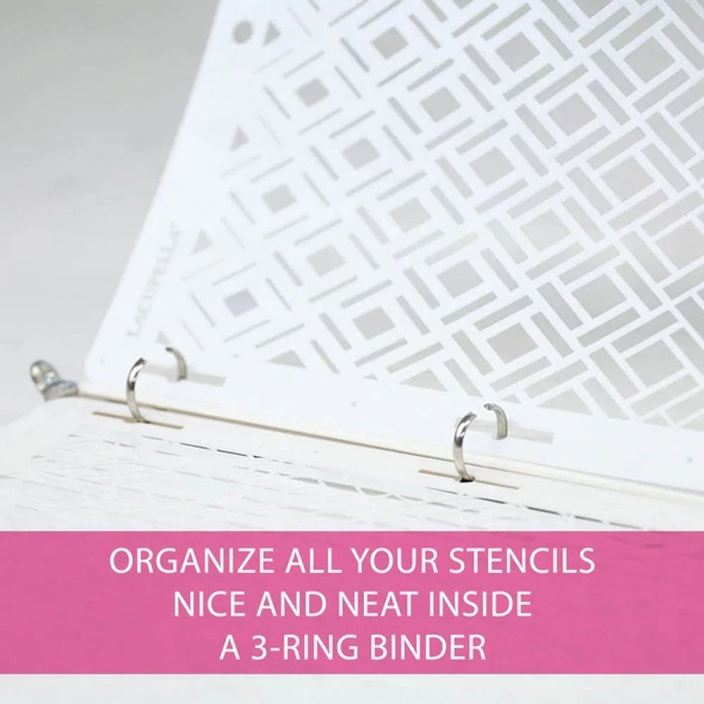 Lacupella Seamless Pattern Cake Stencil - DARLA 4 Lacupella Seamless Pattern Cake Stencil - DARLA - Image 4