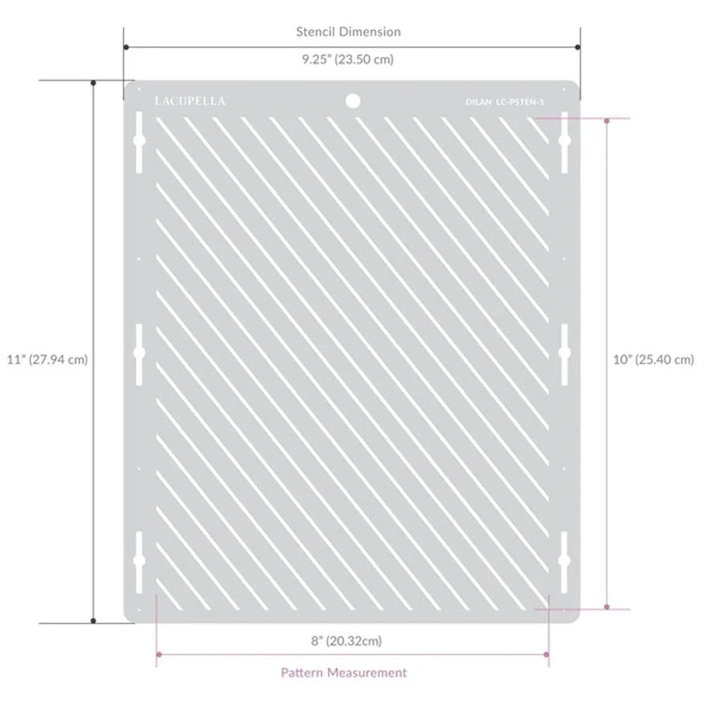 Lacupella Seamless Pattern Cake Stencil - DARLA 5 Lacupella Seamless Pattern Cake Stencil - DARLA - Image 5