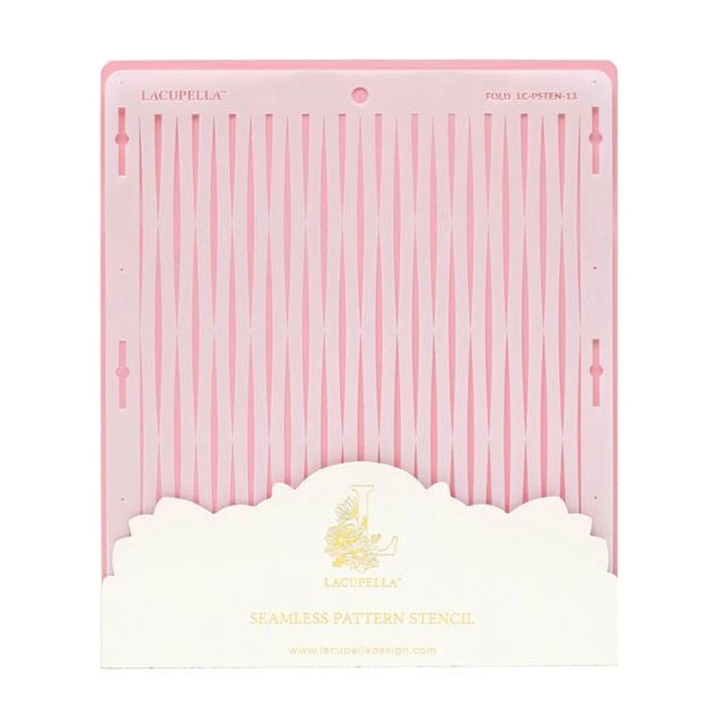 Lacupella Seamless Pattern Cake Stencil - FOLD 1 Lacupella Seamless Pattern Cake Stencil - FOLD