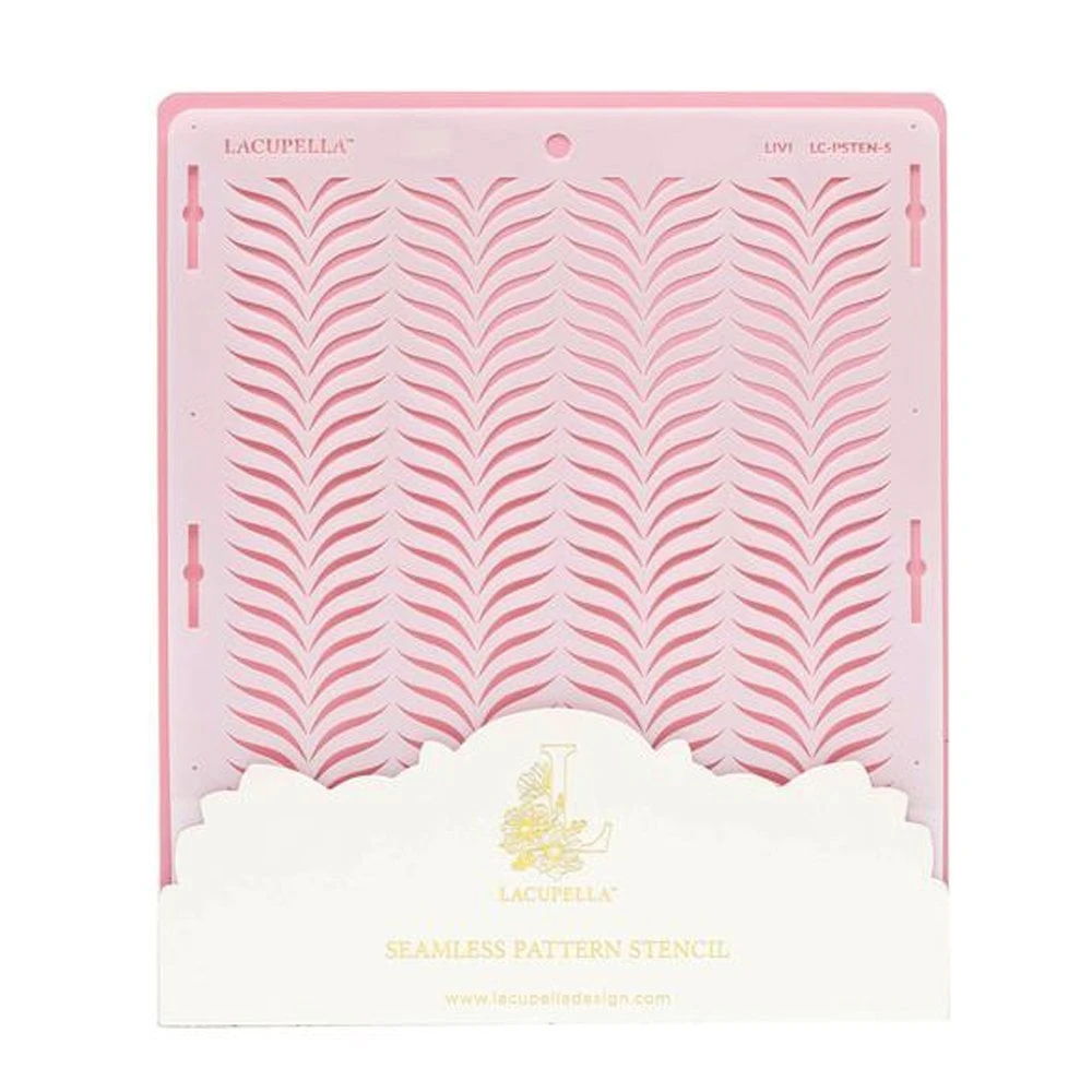 Lacupella Seamless Pattern Cake Stencil - LIVI 1 Lacupella Seamless Pattern Cake Stencil - LIVI