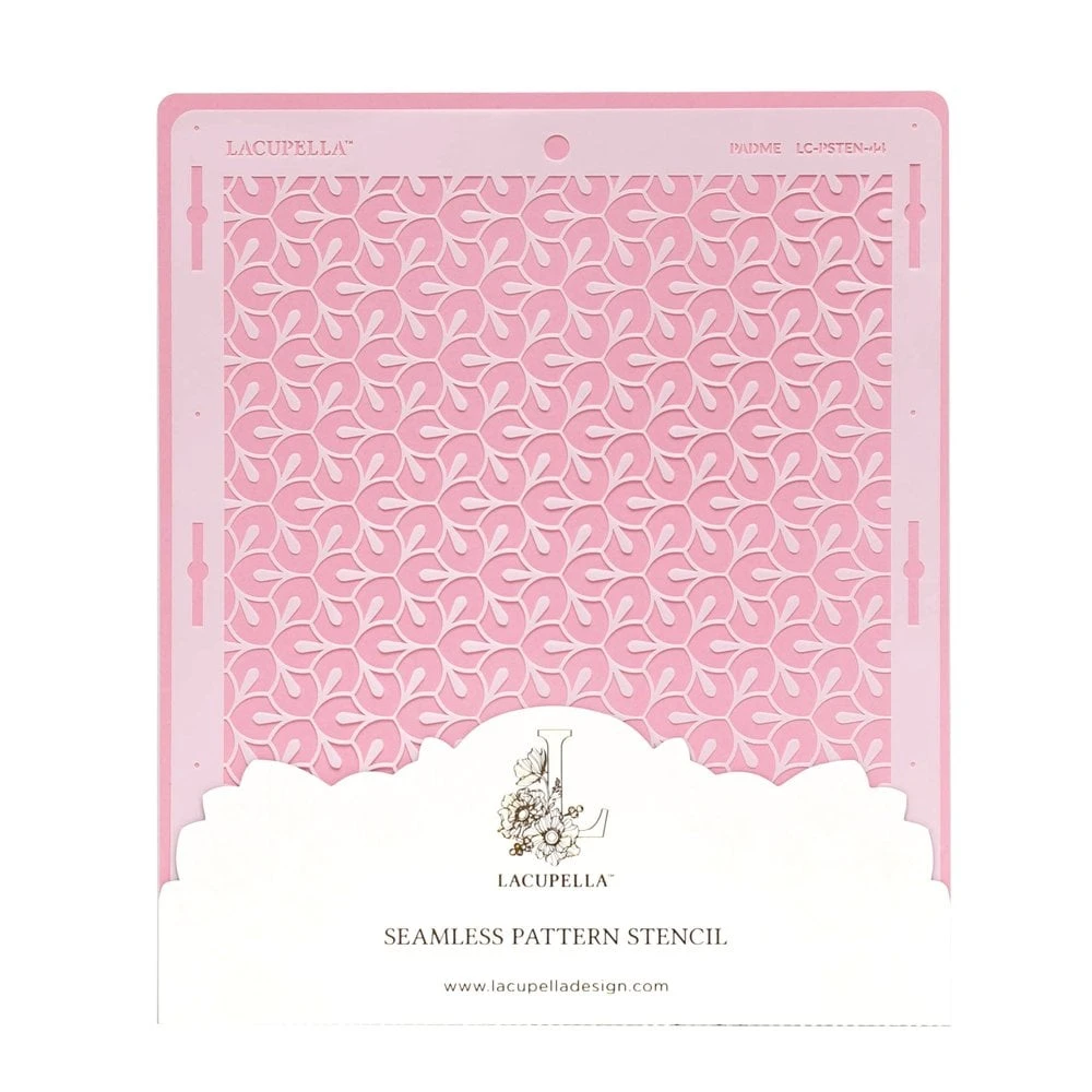 Lacupella Seamless Pattern Cake Stencil - PADME 1 Lacupella Seamless Pattern Cake Stencil - PADME
