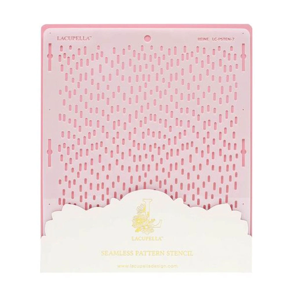 Lacupella Seamless Pattern Cake Stencil - REINE 1 Lacupella Seamless Pattern Cake Stencil - REINE