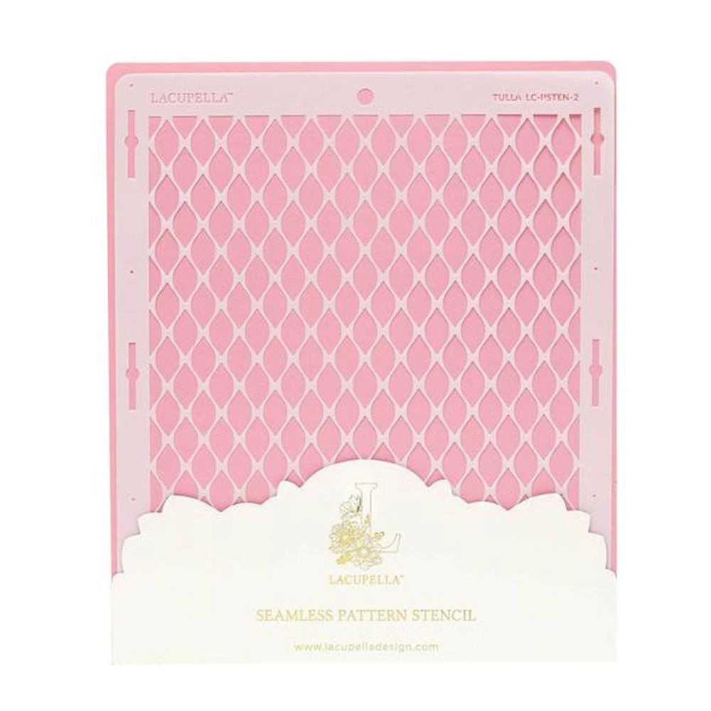 Lacupella Seamless Pattern Cake Stencil - TULLA 1 Lacupella Seamless Pattern Cake Stencil - TULLA
