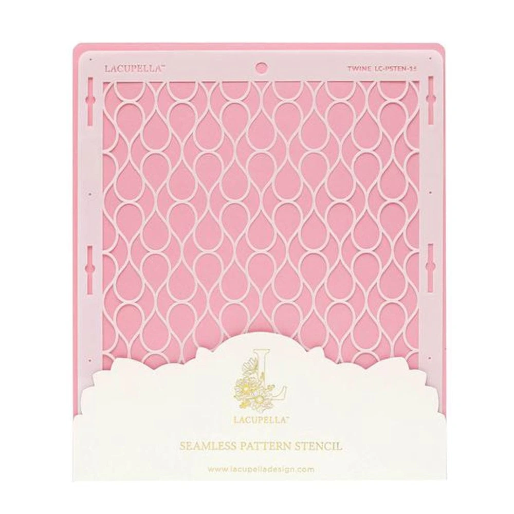 Lacupella Seamless Pattern Cake Stencil - TWINE 1 Lacupella Seamless Pattern Cake Stencil - TWINE