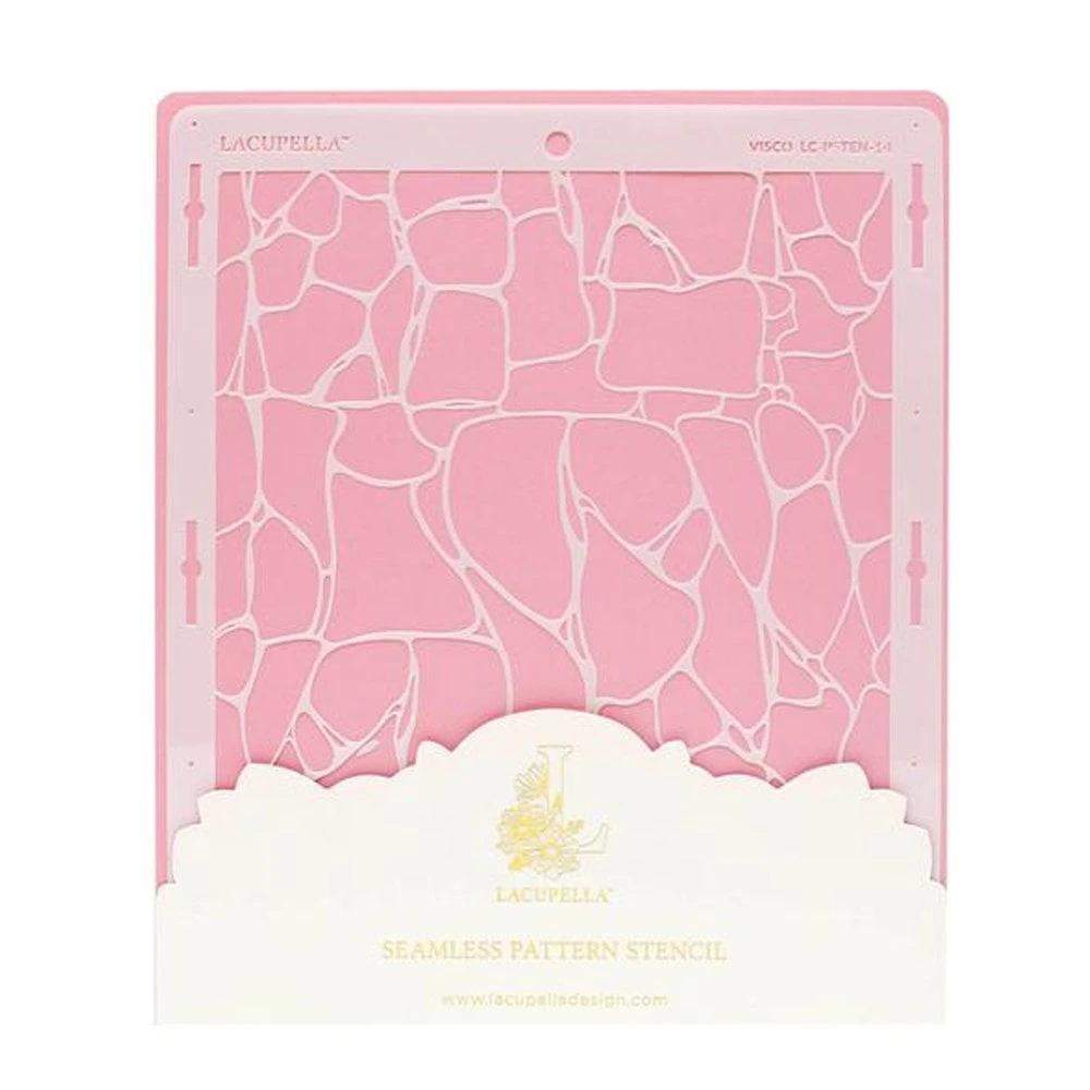 Lacupella Seamless Pattern Cake Stencil - VISCO 1 Lacupella Seamless Pattern Cake Stencil - VISCO