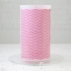 Lacupella Seamless Pattern Cake Stencil - WAVI -Silikomart Store lacupella seamless pattern cake stencil wavi p13357 46492 image