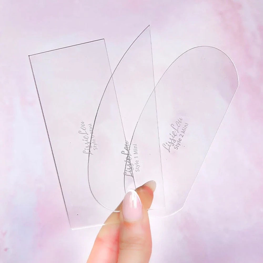 LissieLou Acrylic Mini Scraper Set Of 3 1 LissieLou Acrylic Mini Scraper Set Of 3