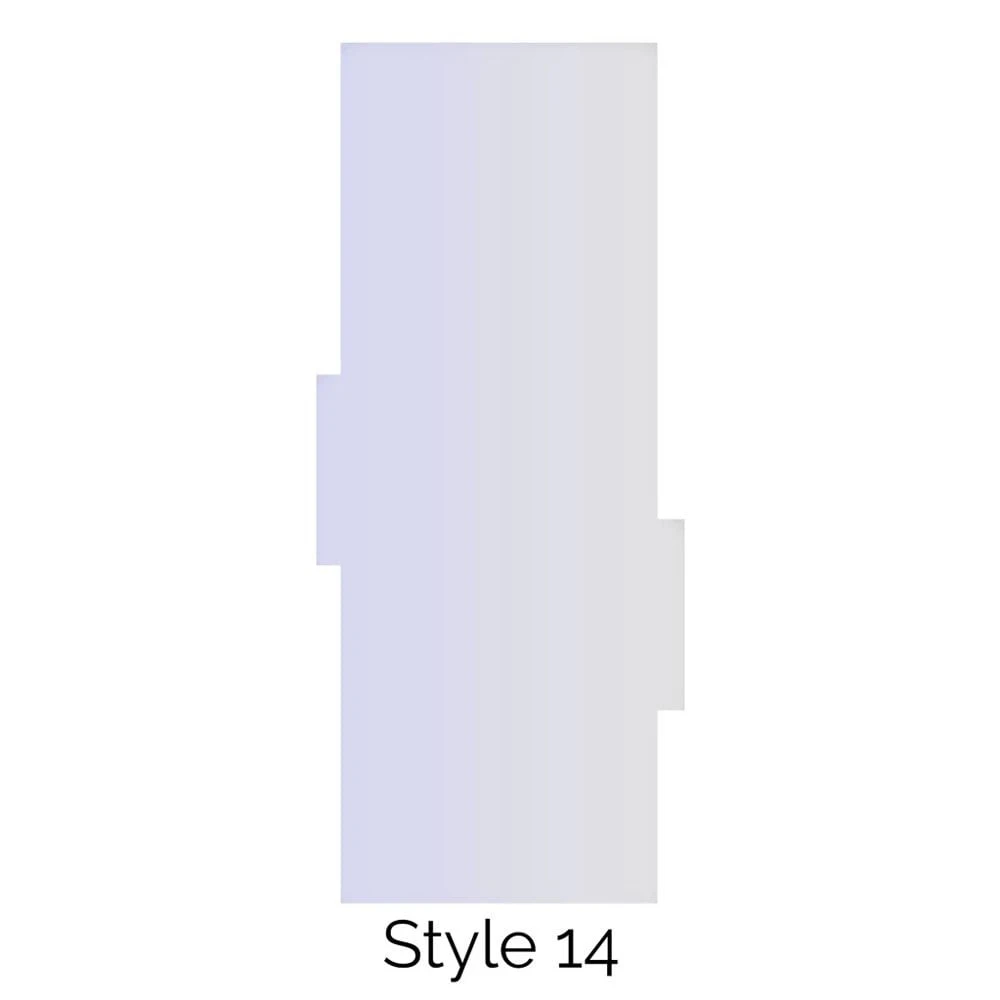 LissieLou Style 14 Double Edged Cake Scraper Acrylic 1 LissieLou Style 14 Double Edged Cake Scraper Acrylic