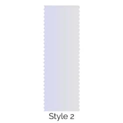 LissieLou Style 2 Double Edged Cake Scraper Acrylic