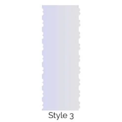 LissieLou Style 3 Double Edged Cake Scraper Acrylic