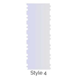 LissieLou Style 4 Double Edged Cake Scraper Acrylic