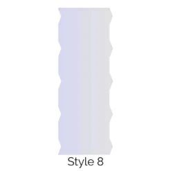 LissieLou Style 8 Double Edged Cake Scraper Acrylic