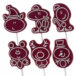 Martellato Christmas Lollipop Polycarbonate Mould - 6 Cavity