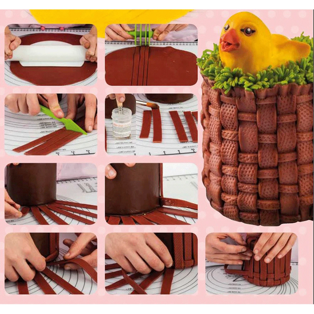 Martellato Pantograph 4 Smooth + 4 Fluted Wheels Professional Ribbon Cutter 4 Martellato Pantograph 4 Smooth + 4 Fluted Wheels Professional Ribbon Cutter - Image 4