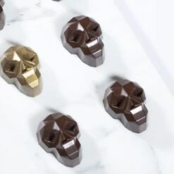 Martellato Praline Skull Polycarbonate Mould -Silikomart Store martellato praline skull polycarbonate mould p14675 51101 image