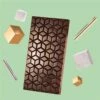 Martellato Professional Quality Signs Kube Tablet Polycarbonate Chocolate Bars With Geometric Cubic Pattern Mould - 175 X 275mm - 3 Cavity