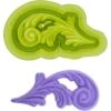 Marvelous Mould Left Prime Swirl - Sculpted Scroll Molds