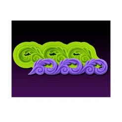 Marvelous Mould Scroll Border Mold - By Sculpted Scroll Molds