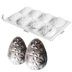 Mould Factory Origami Easter Egg Mould - 8 Cavity