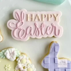 Oh My Cookie Happy Easter Cookie Stamp + Cookie Cutter -Silikomart Store oh my cookie happy easter cookie cutter p17155 61327 image