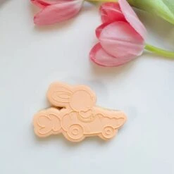 Oh My Cookie Rabbit In His Car Carrot Cookie Stamp And Cookie Cutter